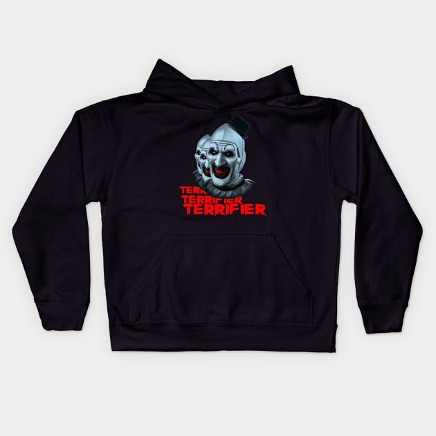 Terrifier t-shirt Kids Hoodie by Suhucod